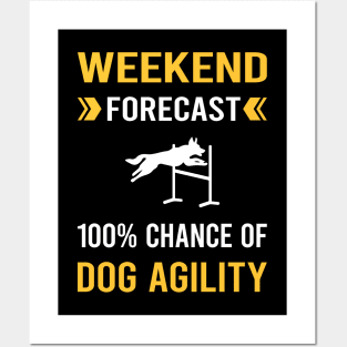 Weekend Forecast Dog Agility Training Posters and Art